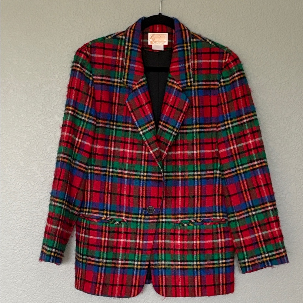 Vintage Pendleton Tartan Wool Blazer